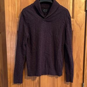 Men’s Marc Anthony Plum and gray heather Knit sweater great condition